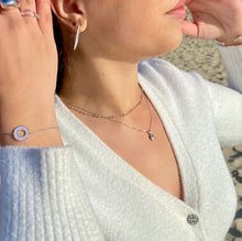 Collier pendentif argent zircon