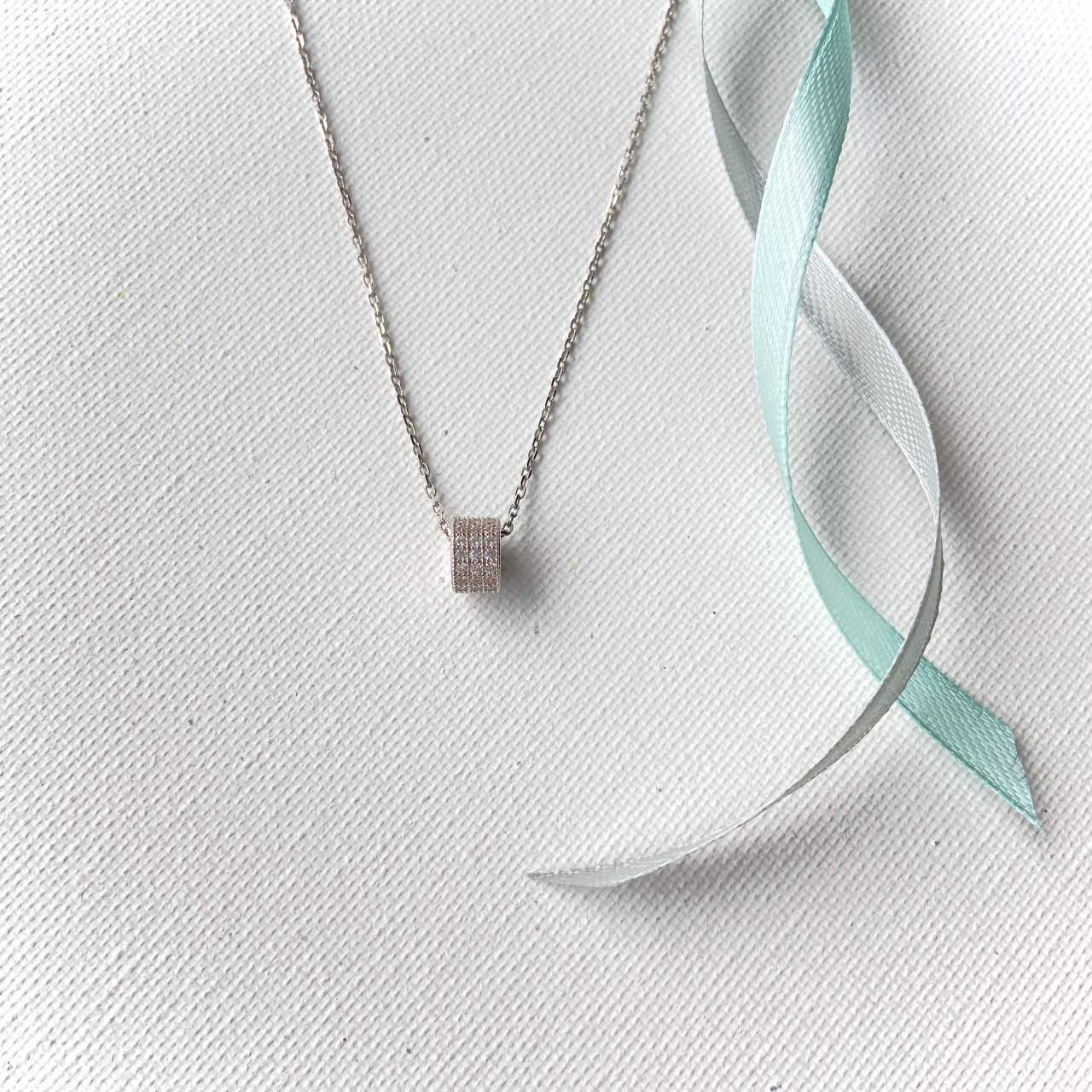 Pendentif argent zircon