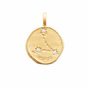 Pendentif signe du zodiaque plaqué or Constellation Poisson