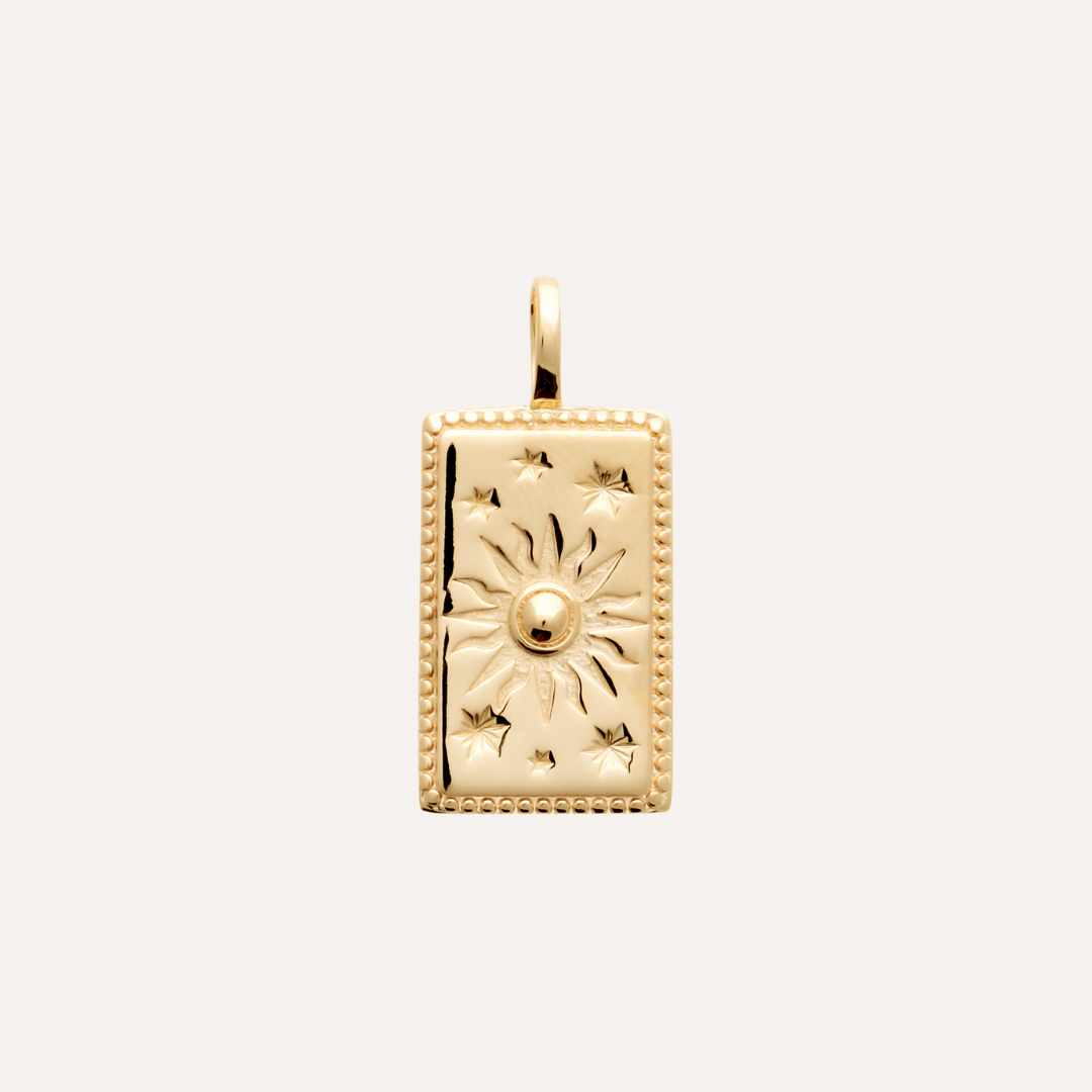Pendentif soleil rectangle