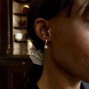 Petites créoles plaqué or étoiles Steffy