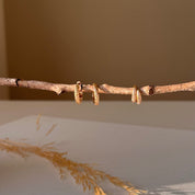 Petites créoles plaqué or torsadées