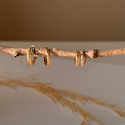 Petites créoles plaqué or zircon