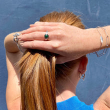 Bague argent malachite Emeline