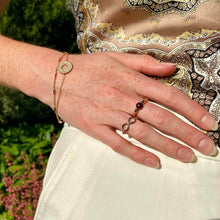 Bague plaqué or modèle infini