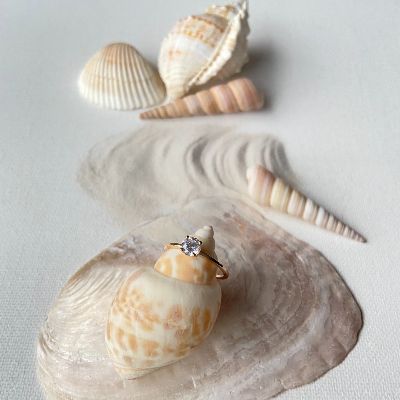 Bague de fiançailles plaqué or