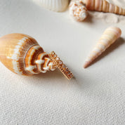 Bague plaqué or 18 carats forme couronne