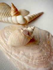 Bague plaqué or zirconiums
