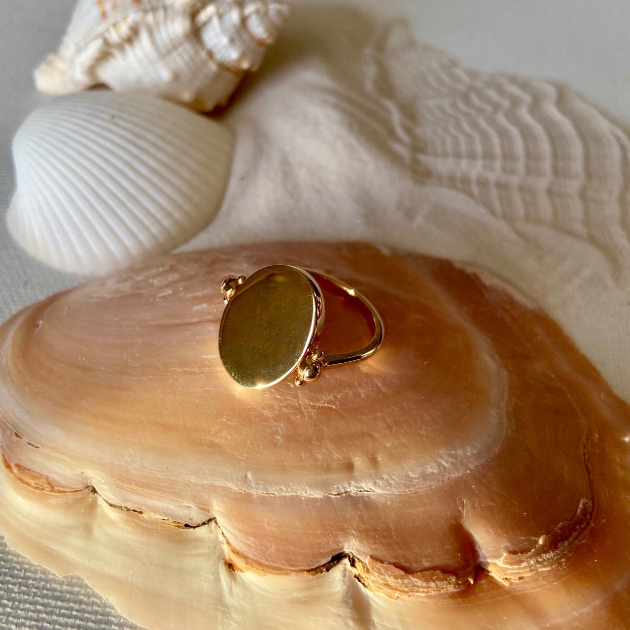 Bague réversible plaqué or