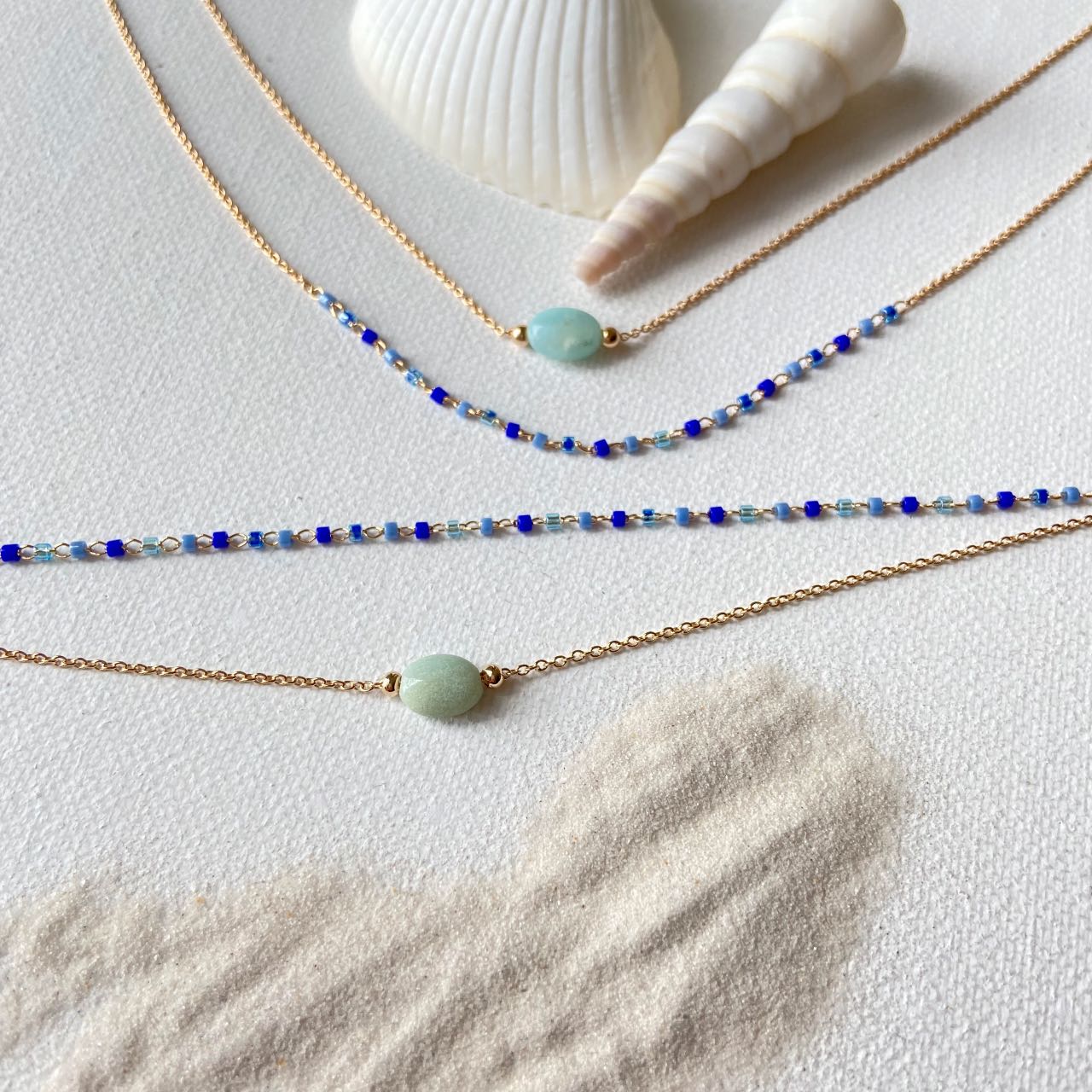 Bracelet amazonite perles