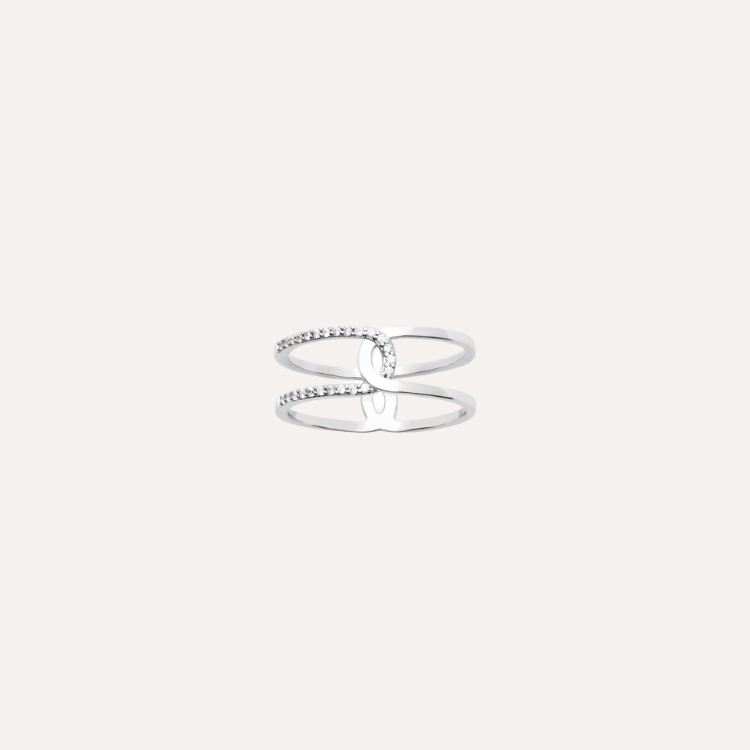 Bague tendance argent