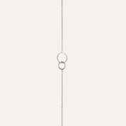 Bracelet 2 cercles argent Delphine