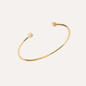 Bracelet jonc plaqué or 18 carats