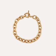 Bracelet maille forçat plaqué or