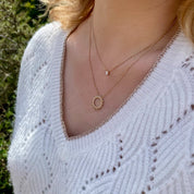 collier plaqué or soleil