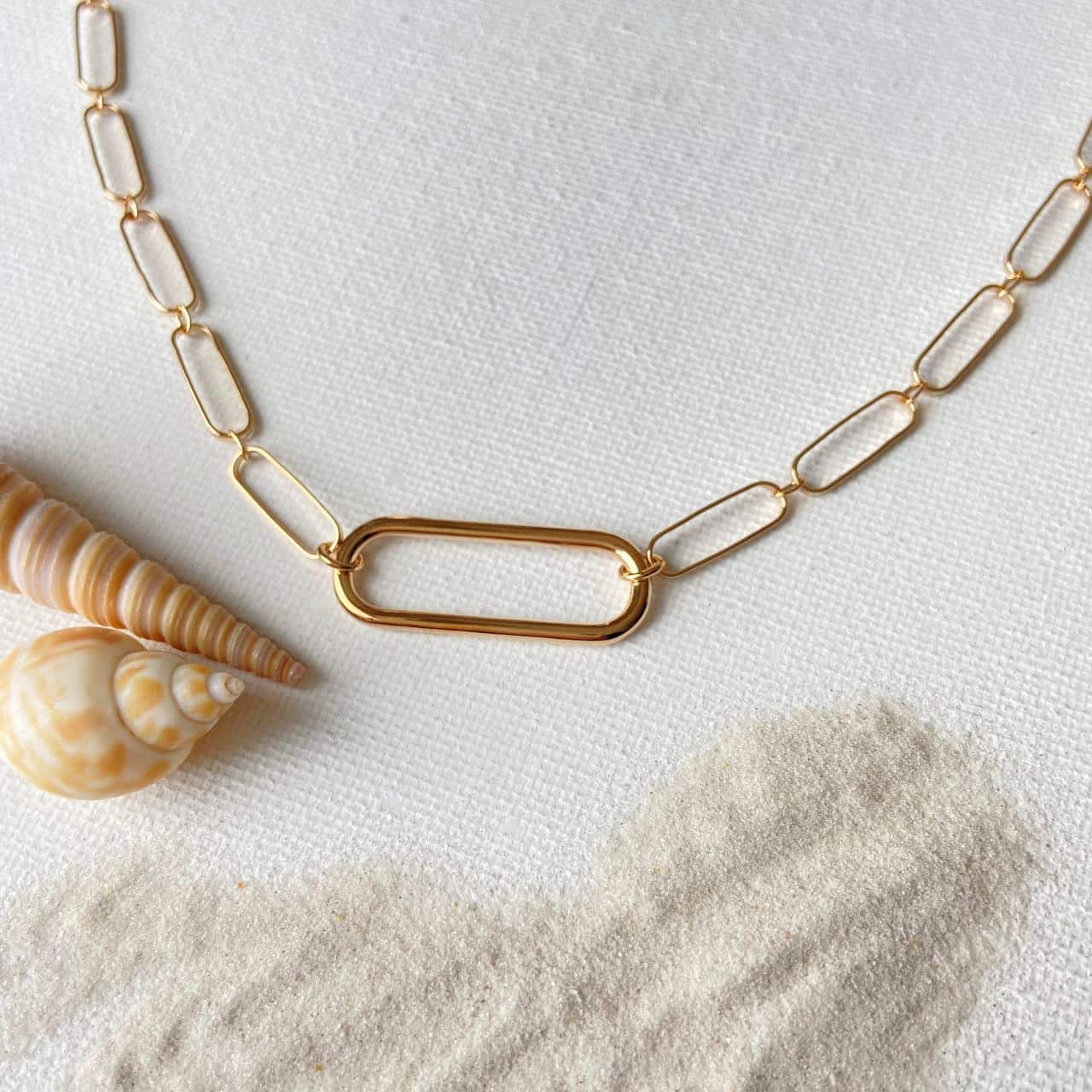 Collier plaqué or fantaisie