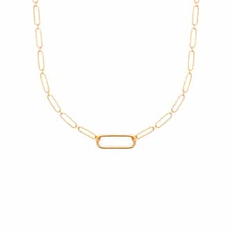 collier femme plaqué or