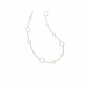 Collier sautoir plaqué or 18k