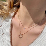 collier plaqué or zircon