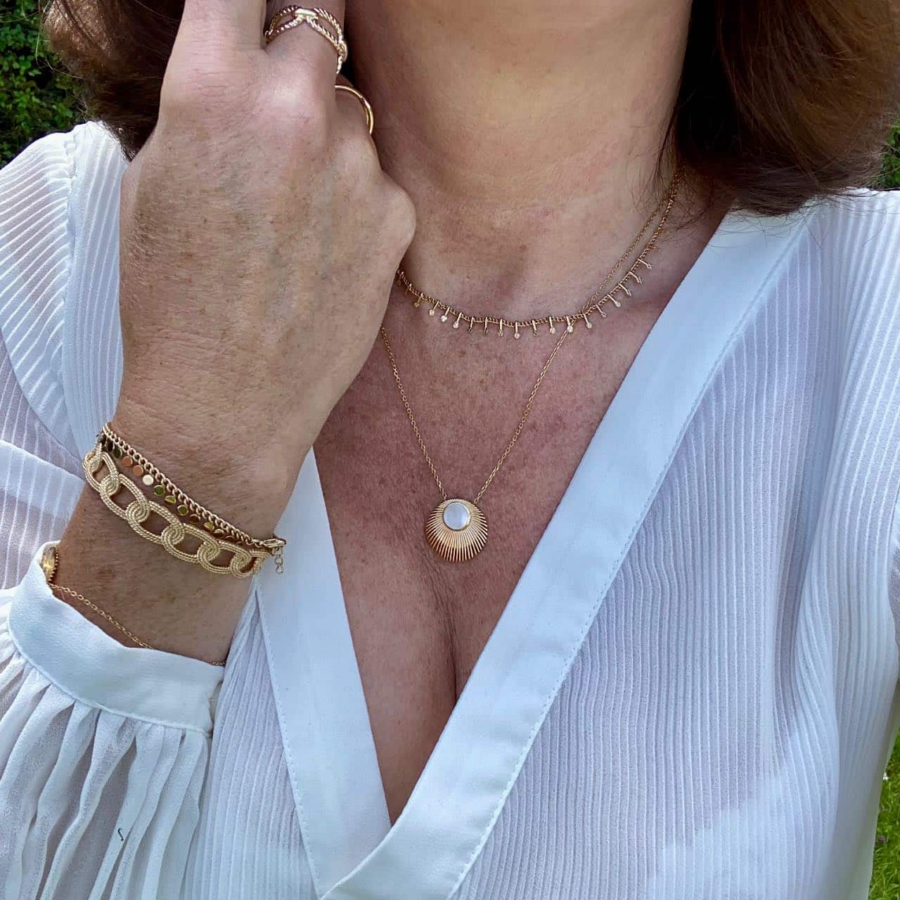 collier plaqué or fantaisie