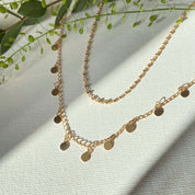 collier plaqué or maille fine