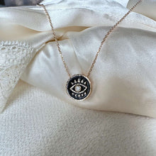 Collier plaqué or mauvais oeil