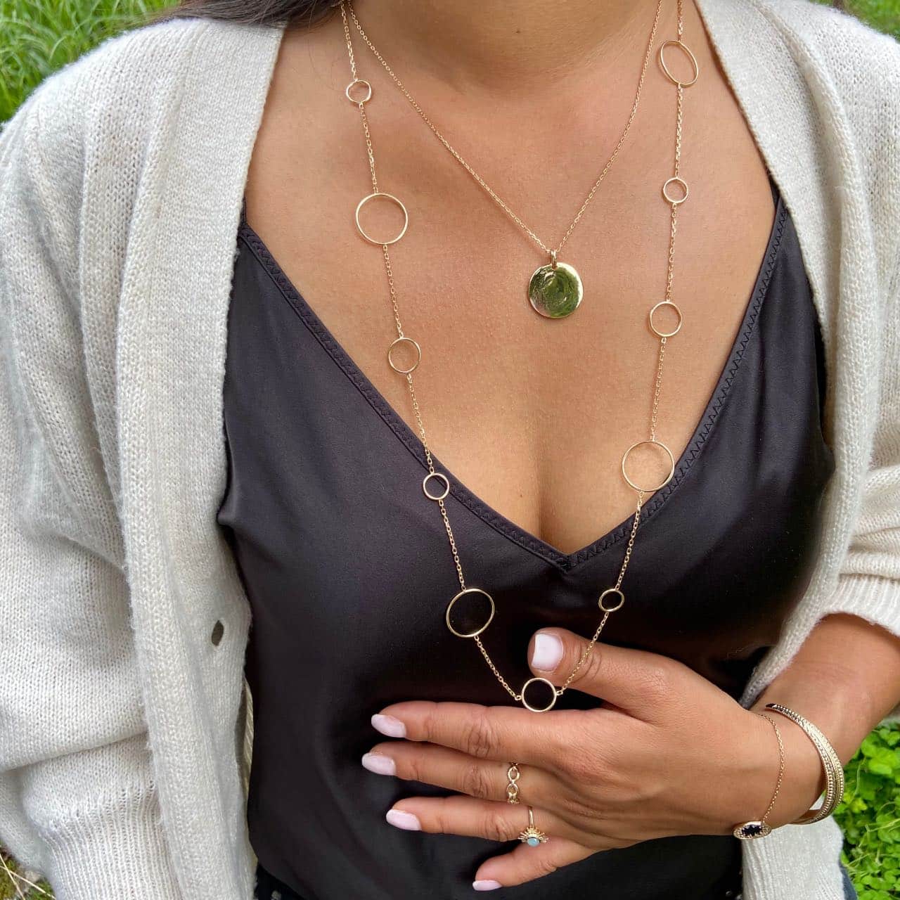 collier plaqué or 18 carats