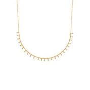 collier pampilles plaqué or 18 carats