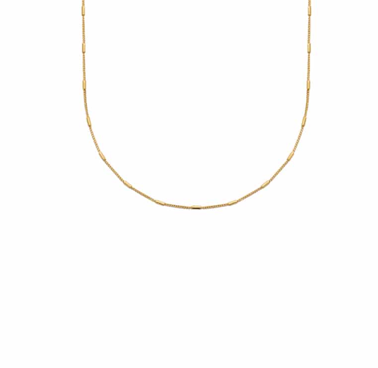 Collier plaqué or maille fine