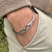 Bracelet homme câble acier