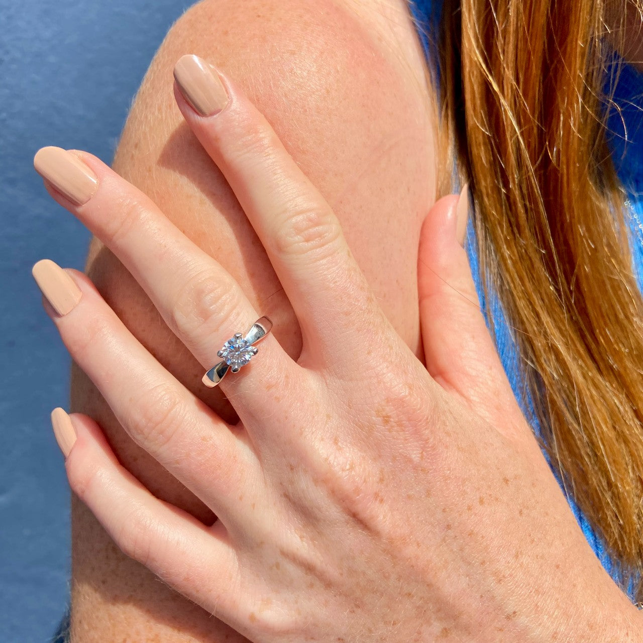 Bague solitaire argent Emma