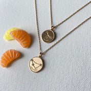 pendentif capricorne cancer plaqué or