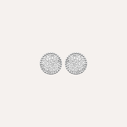Boucles d'oreilles argent serties d'oxydes de zirconium