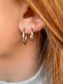 Boucles d'oreilles créoles argent