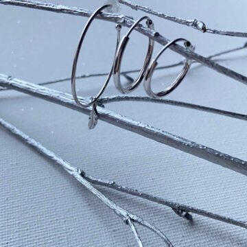 Créoles fines argent