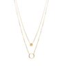 Collier double plaqué or