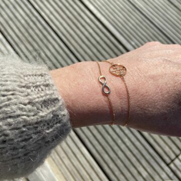 Bracelet plaqué or Infini