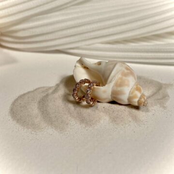 Petites créoles zircon plaqué or