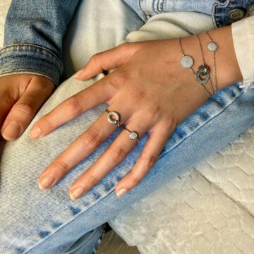 Bagues en argent zirconium