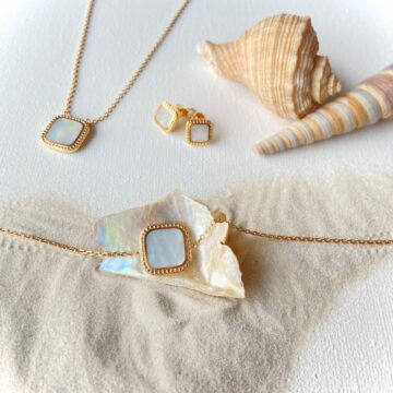 Bijoux plaqué or nacre