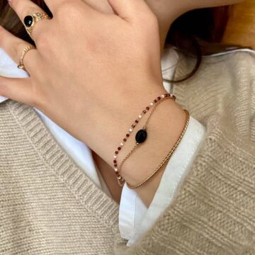 Bracelet plaqué or femme