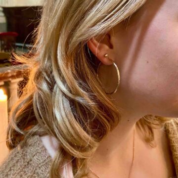 boucles d'oreilles créoles plaqué or femme