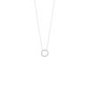Collier anneau argent femme