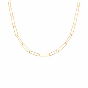 Collier chaîne plaqué or