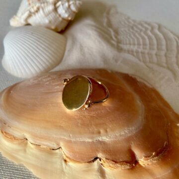 Bague réversible plaqué or