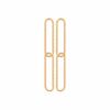 Boucles d'oreilles plaqué or 2 maillons