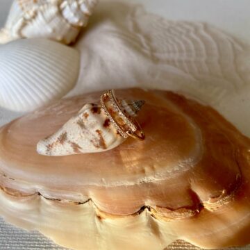 Bague double barrette plaqué or