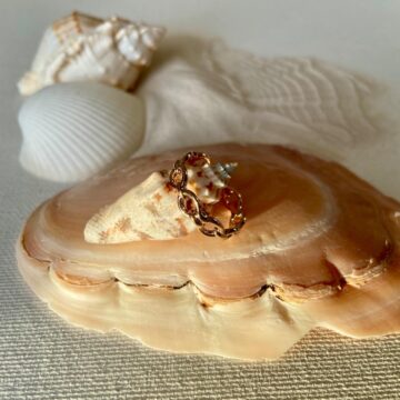 Bague plaqué or ajourée