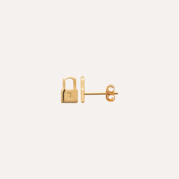 Boucles puces plaqué or cadenas