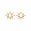 Boucles d'oreilles forme étoile sertie oxyde zirconium